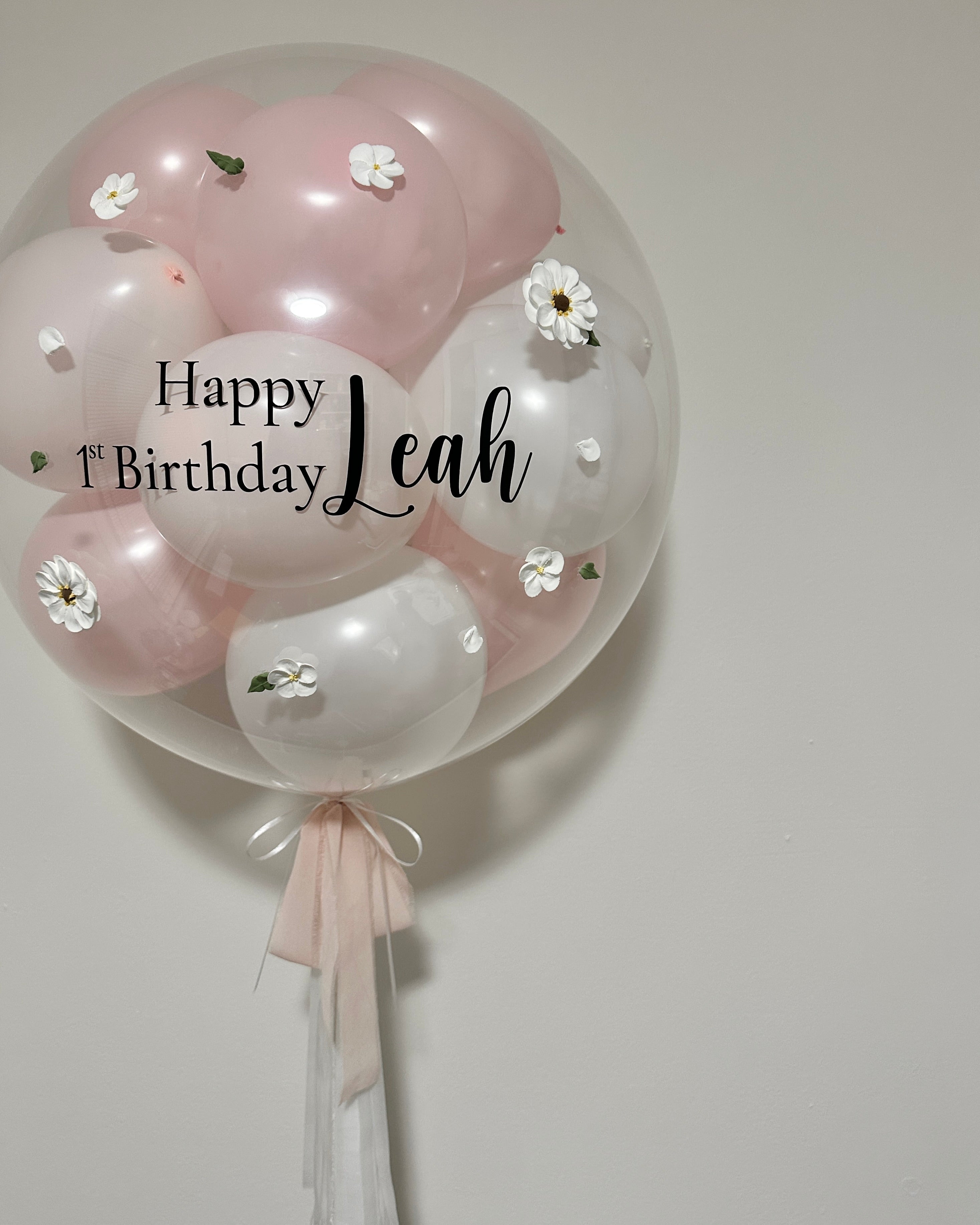 Bubble Balloon - Mini Bubble | Pink & White Mix | Clay Art