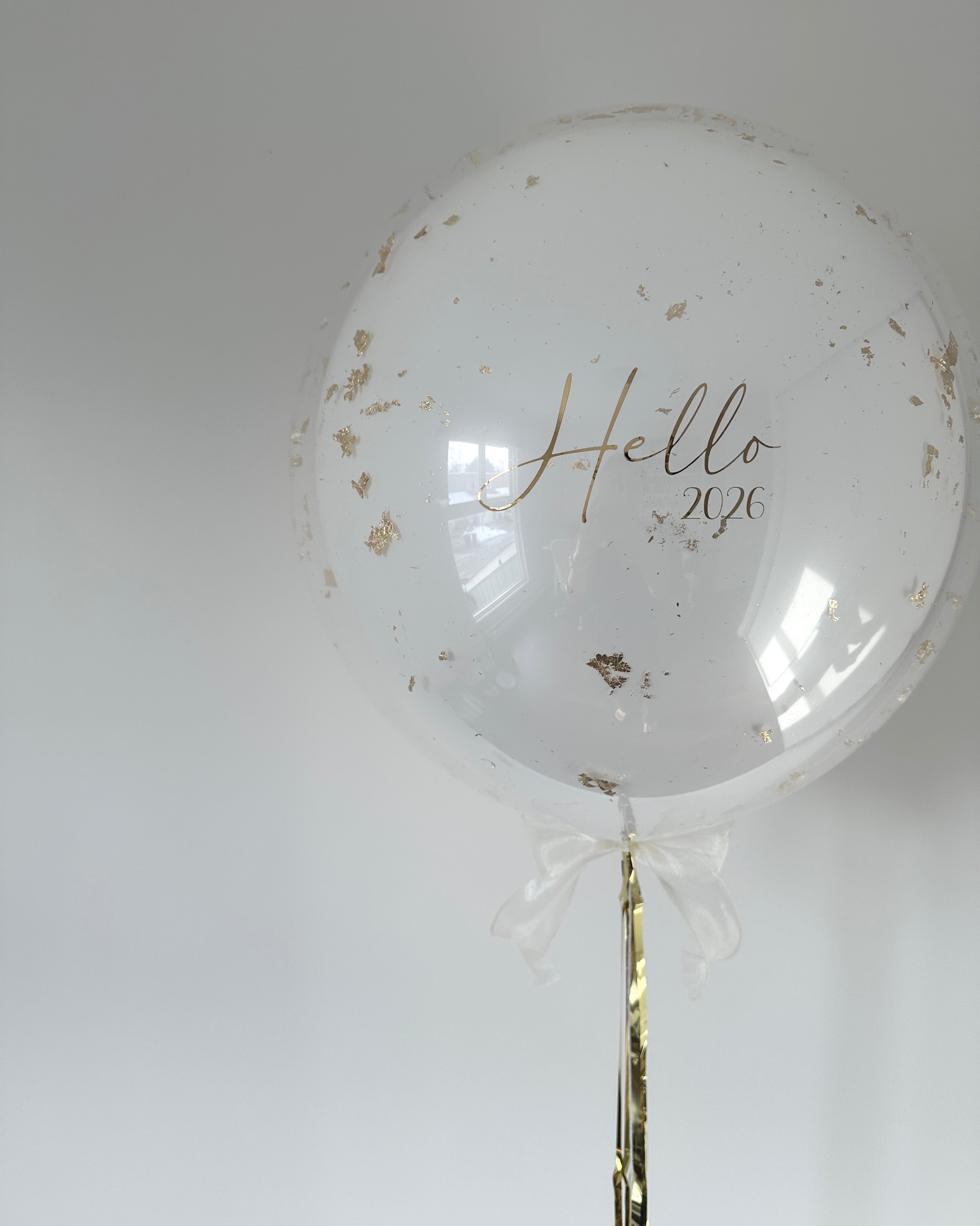 Bubble Balloon - Macaron Style | Gold Flakes