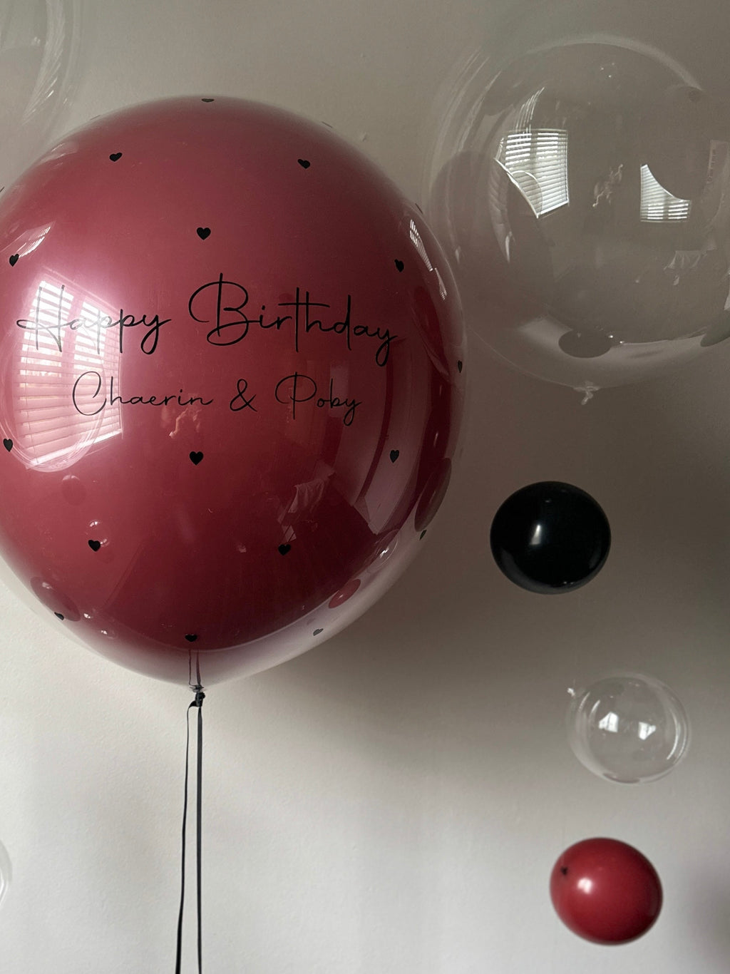 20" Clear Bubble Balloon | Soild balloon tail