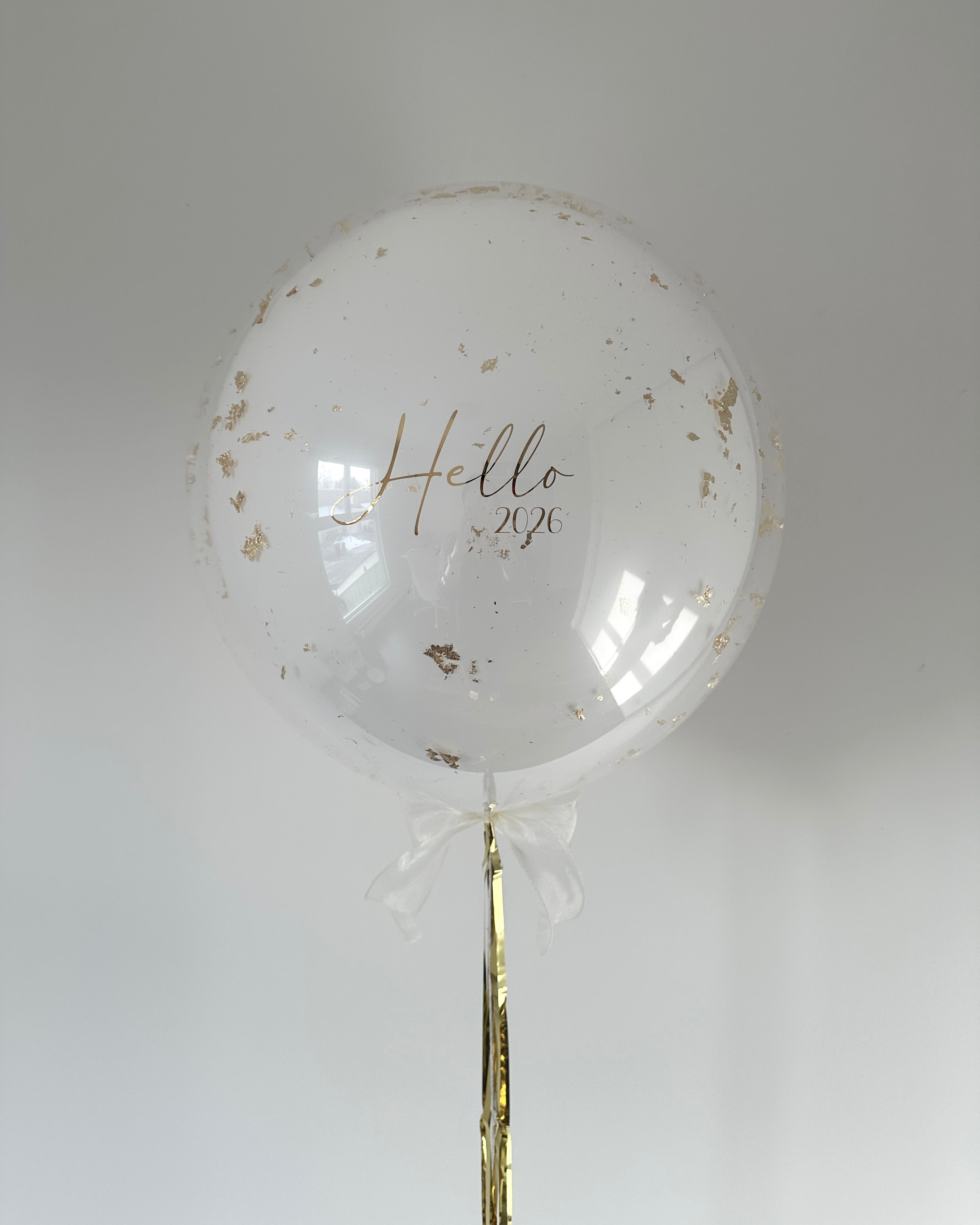 Bubble Balloon - Macaron Style | Gold Flakes