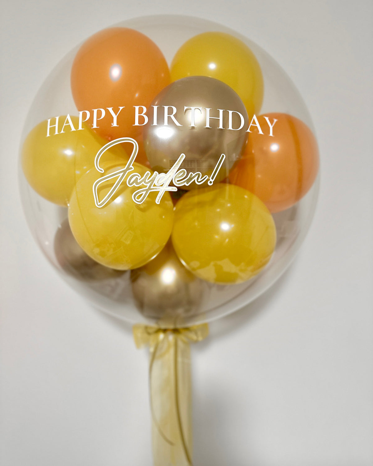 T-Bubble Balloon - Mini Bubble | Tangerine Gold
