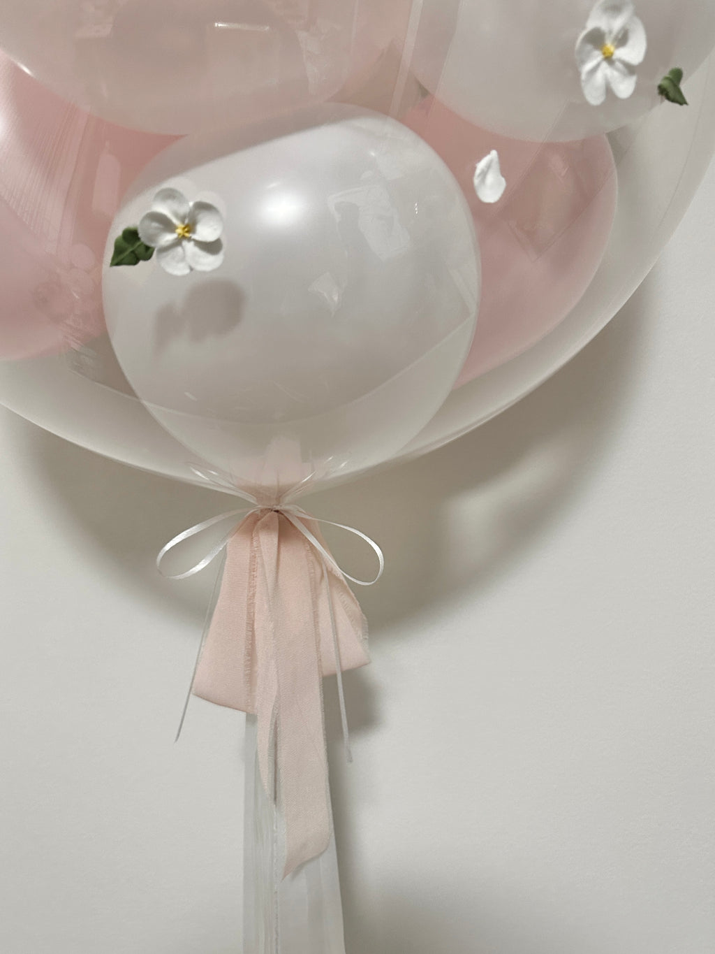 Bubble Balloon - Mini Bubble | Pink & White Mix | Clay Art