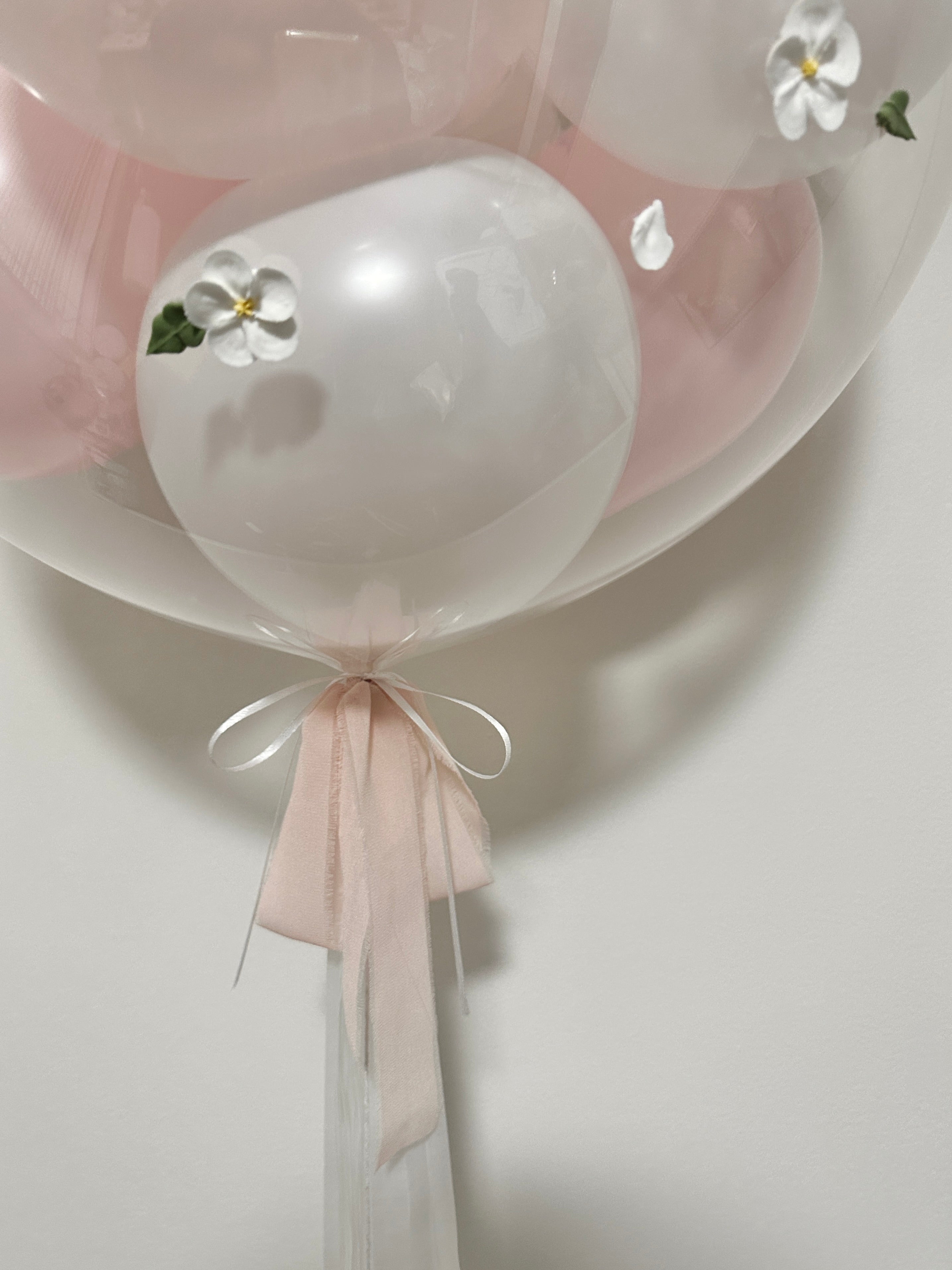 Bubble Balloon - Mini Bubble | Pink & White Mix | Clay Art