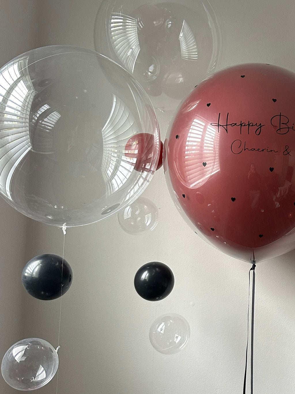 20" Clear Bubble Balloon | Soild balloon tail