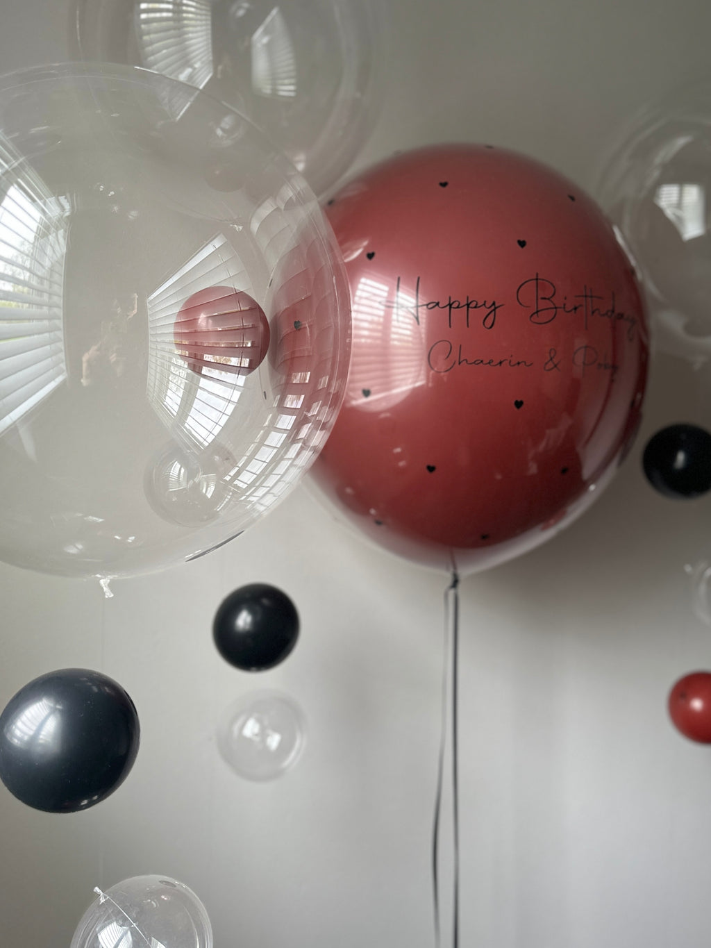 20" Clear Bubble Balloon | Soild balloon tail