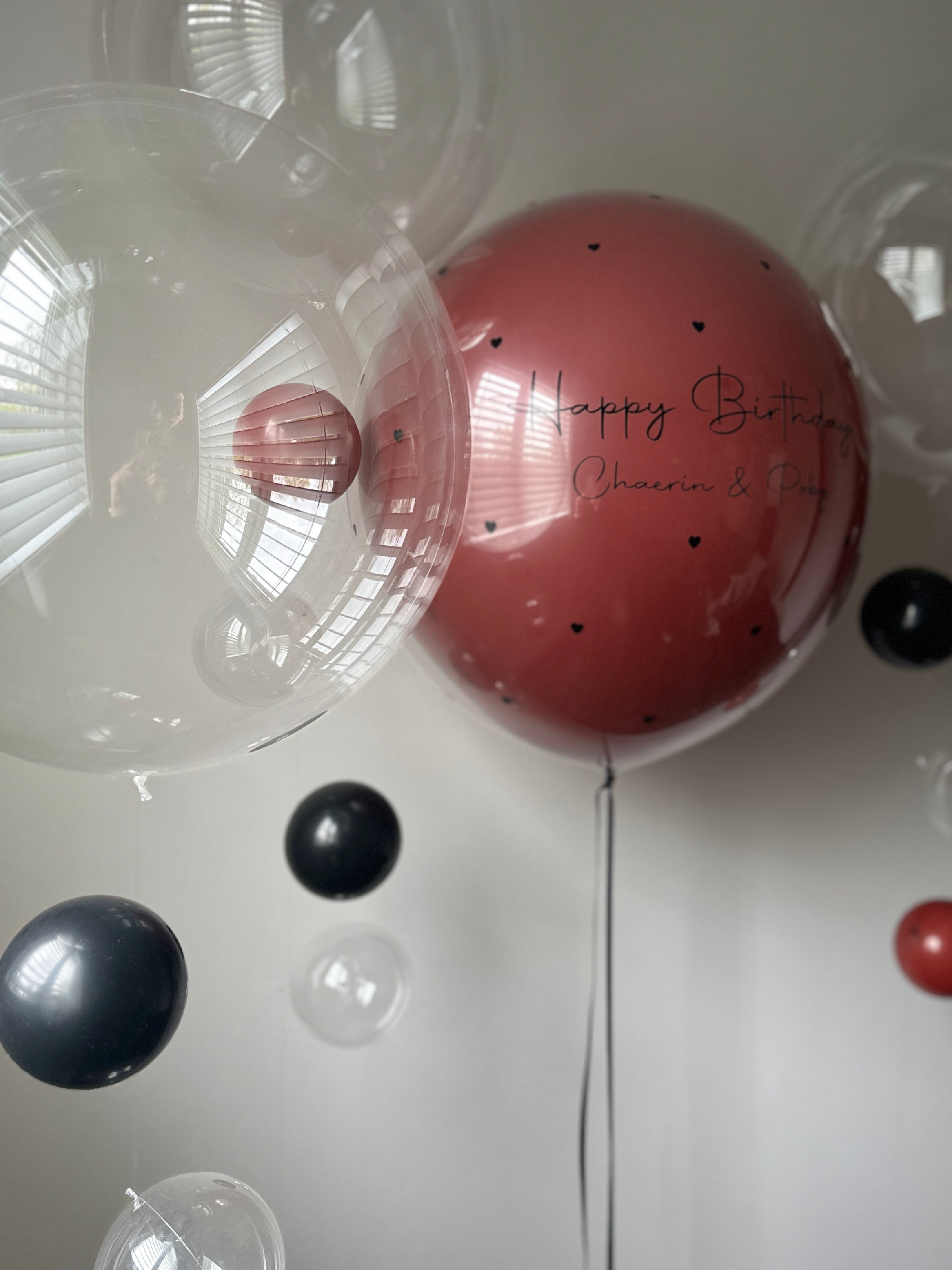 20" Clear Bubble Balloon | Soild balloon tail