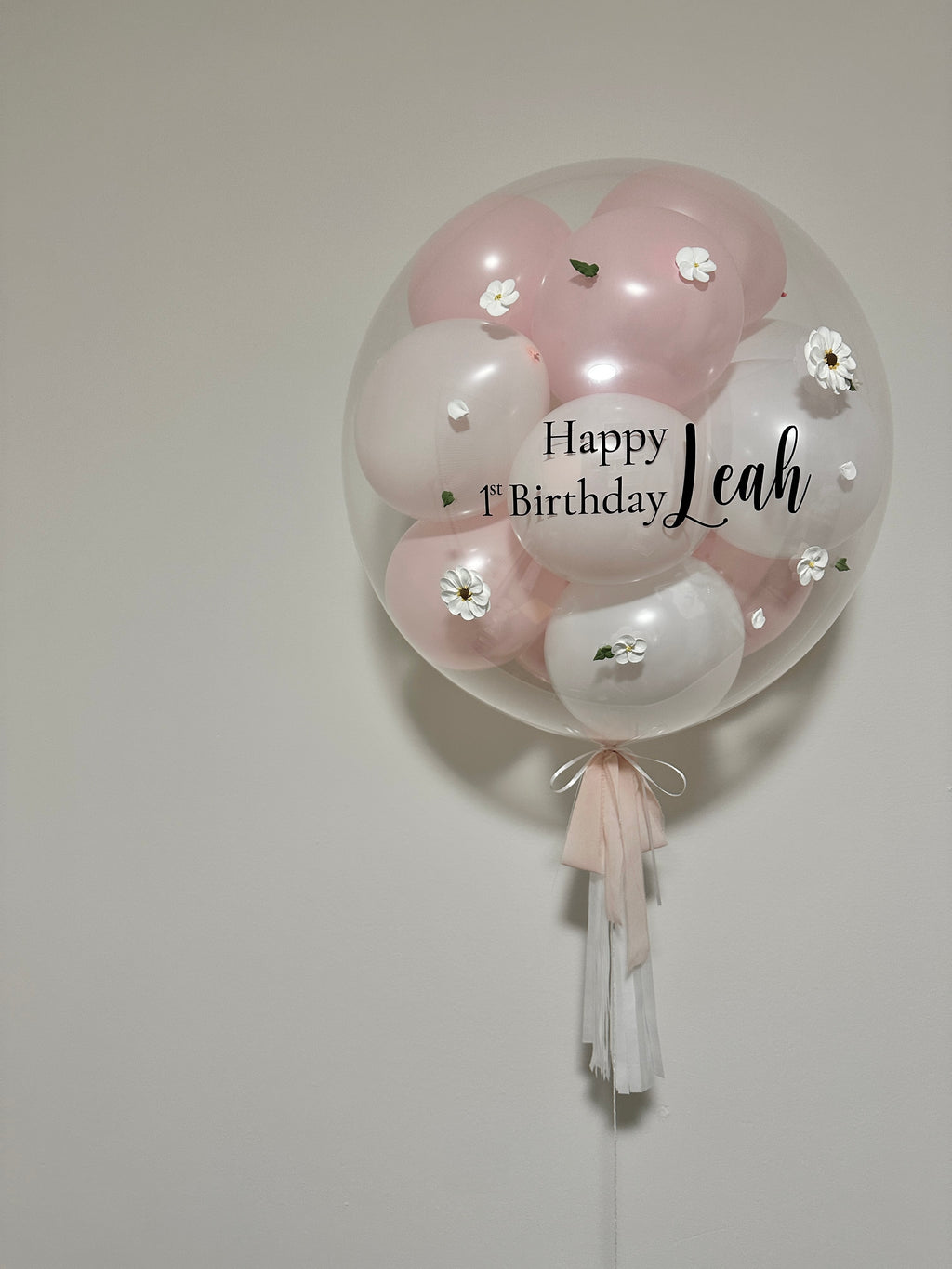 Bubble Balloon - Mini Bubble | Pink & White Mix | Clay Art