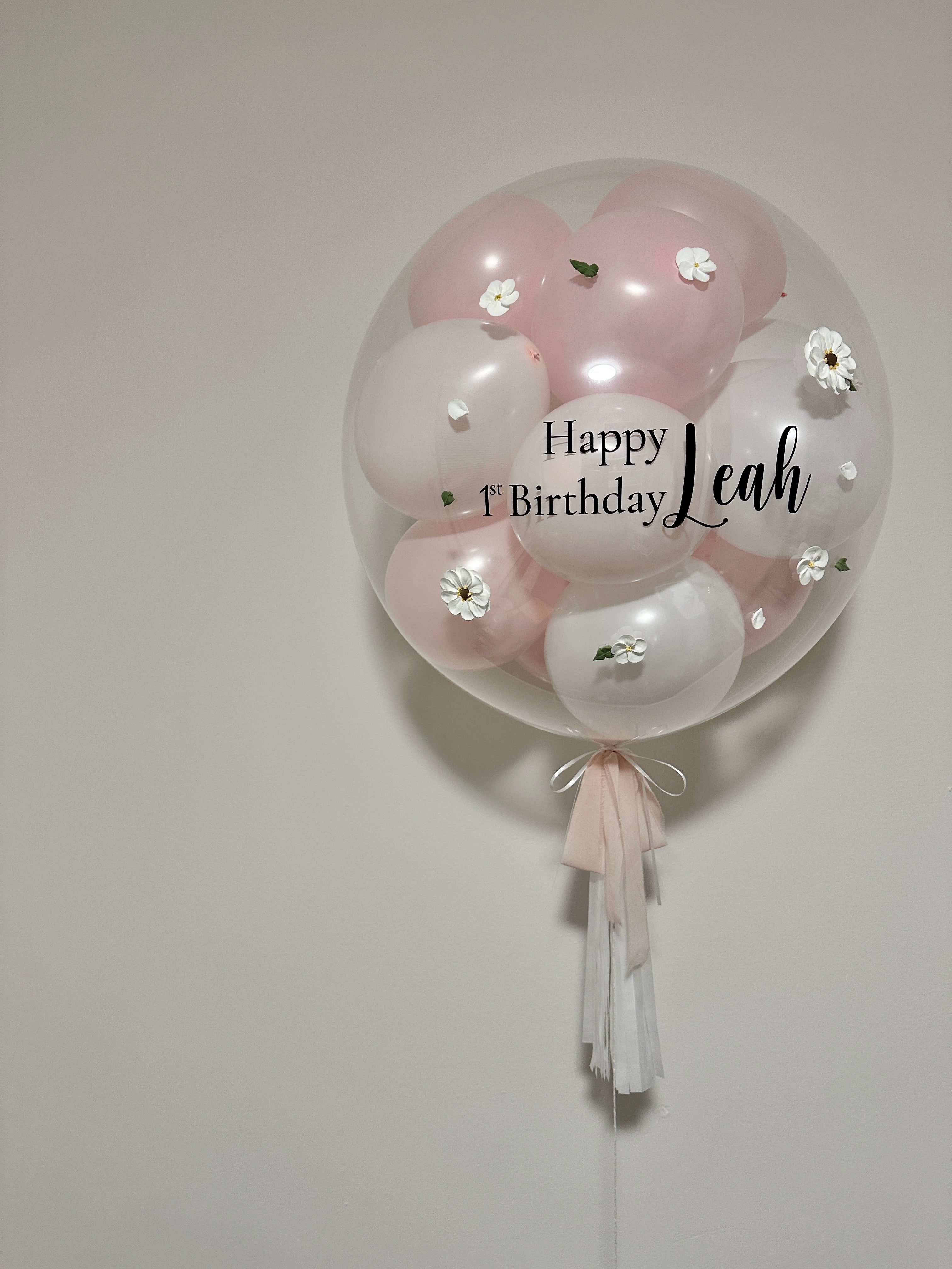 Bubble Balloon - Mini Bubble | Pink & White Mix | Clay Art