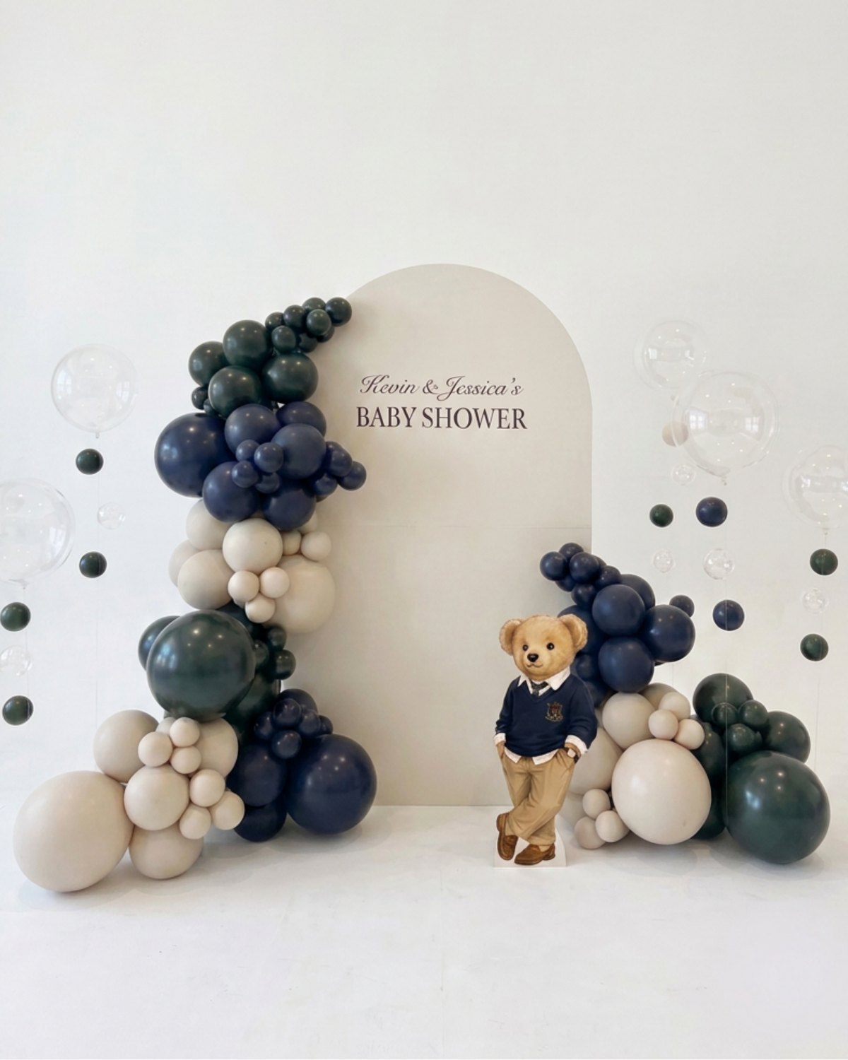 Bear Themed | Navy Green Beige