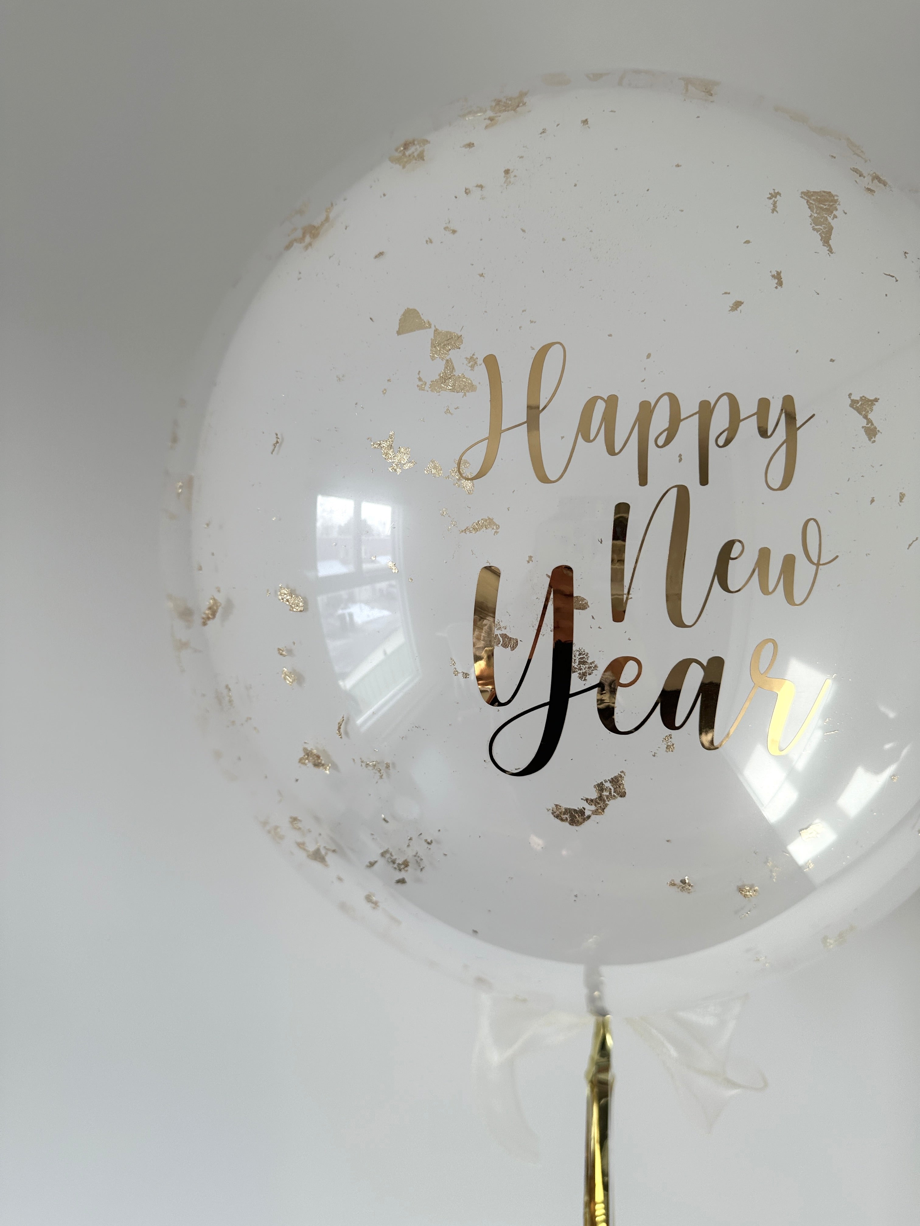 Bubble Balloon - Macaron Style | Gold Flakes