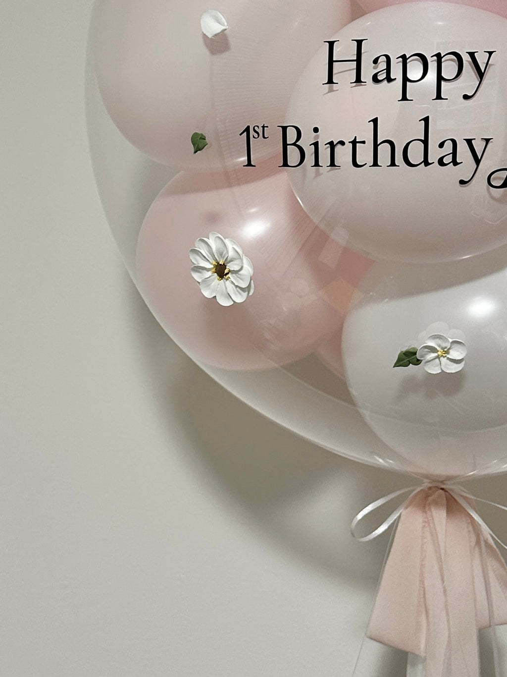 Bubble Balloon - Mini Bubble | Pink & White Mix | Clay Art
