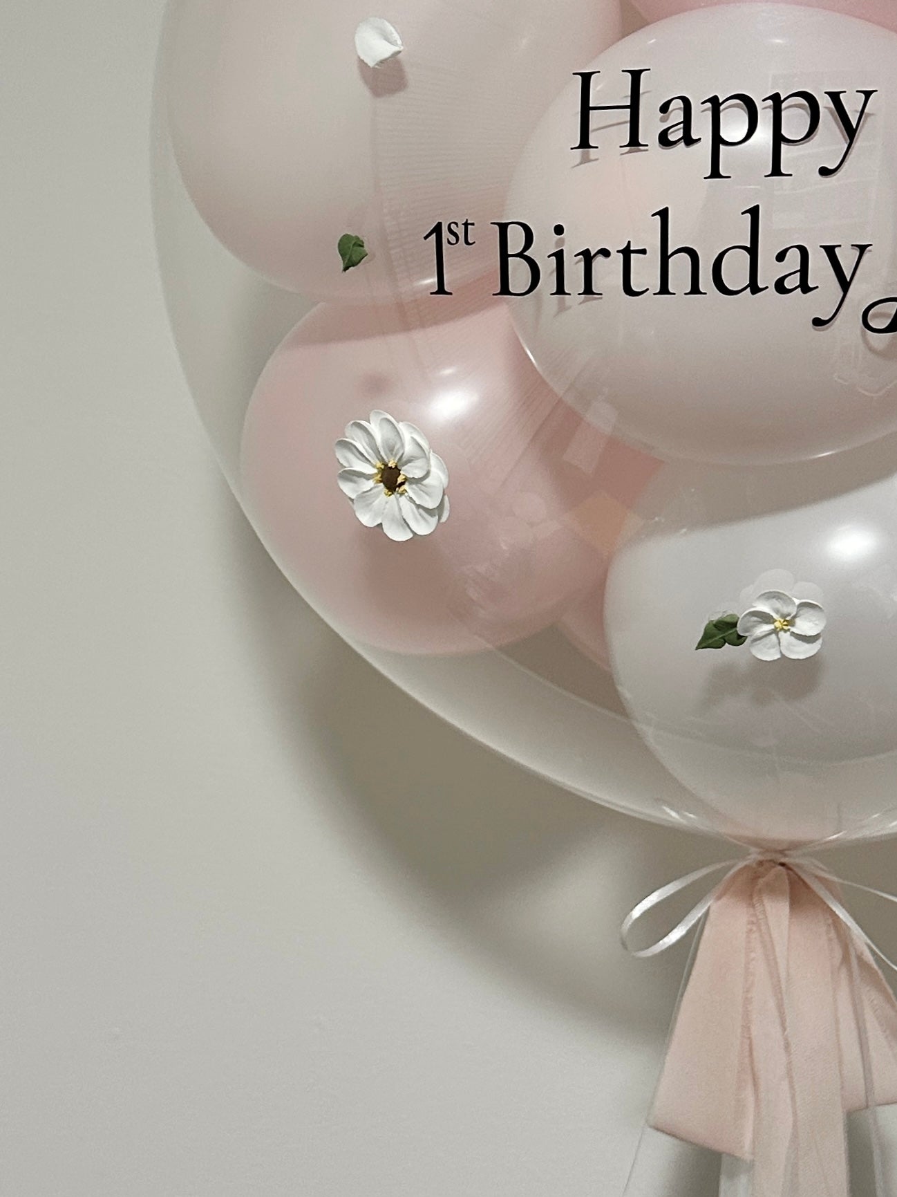 Bubble Balloon - Mini Bubble | Pink & White Mix | Clay Art