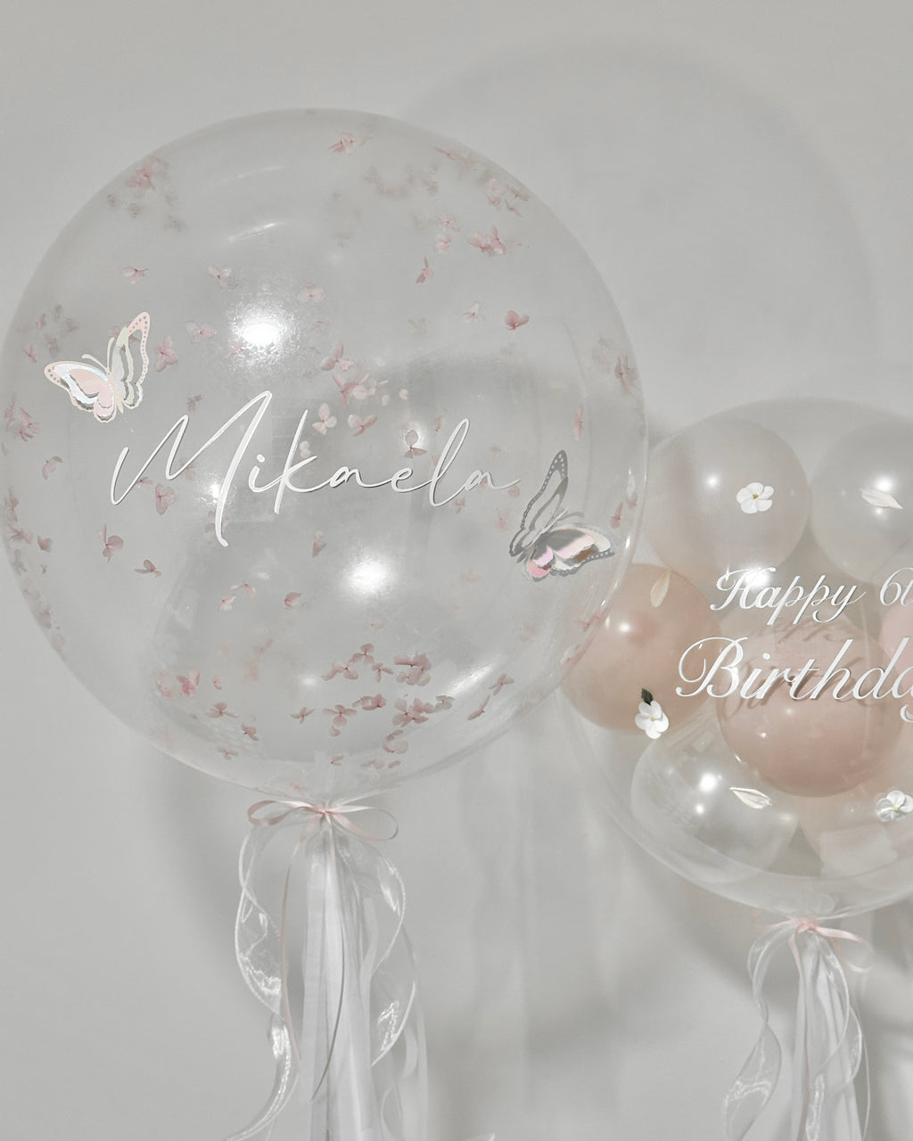 Bubble Balloon - Dried Hydrangeas (all around)