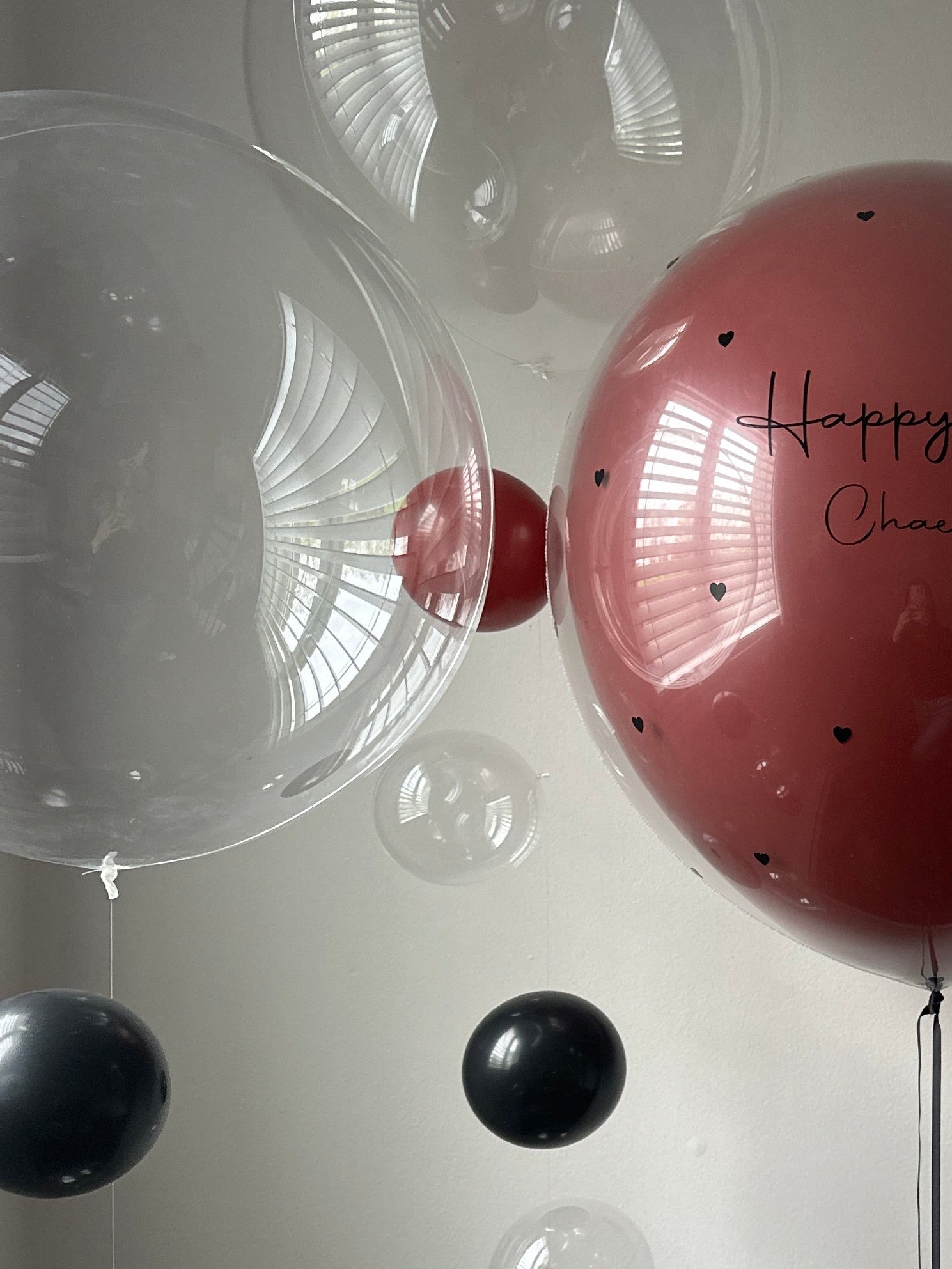 20" Clear Bubble Balloon | Soild balloon tail