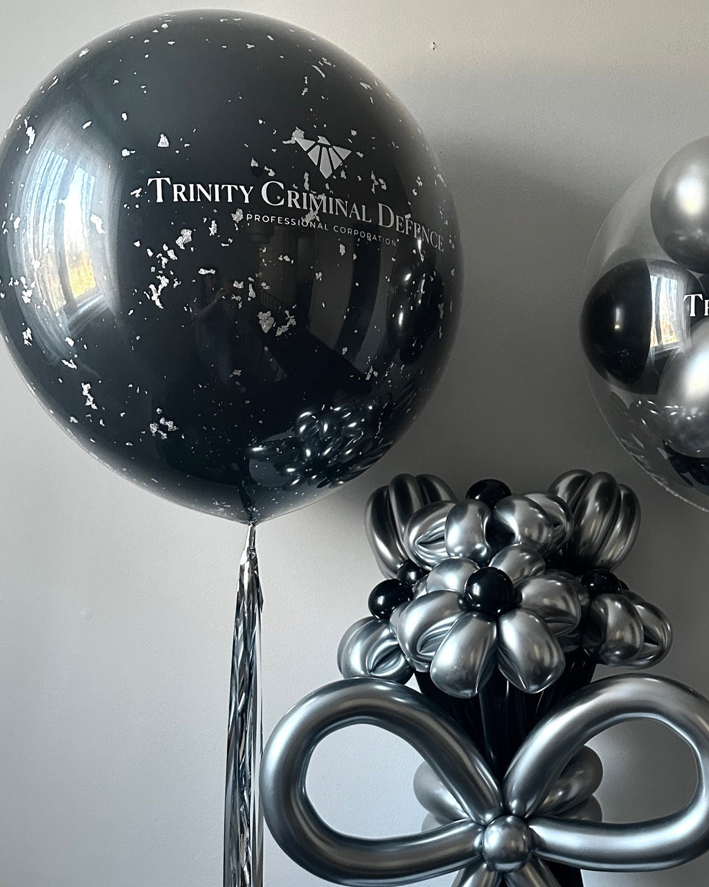 T-Bubble Balloon - Macaron Style | Silver Flakes