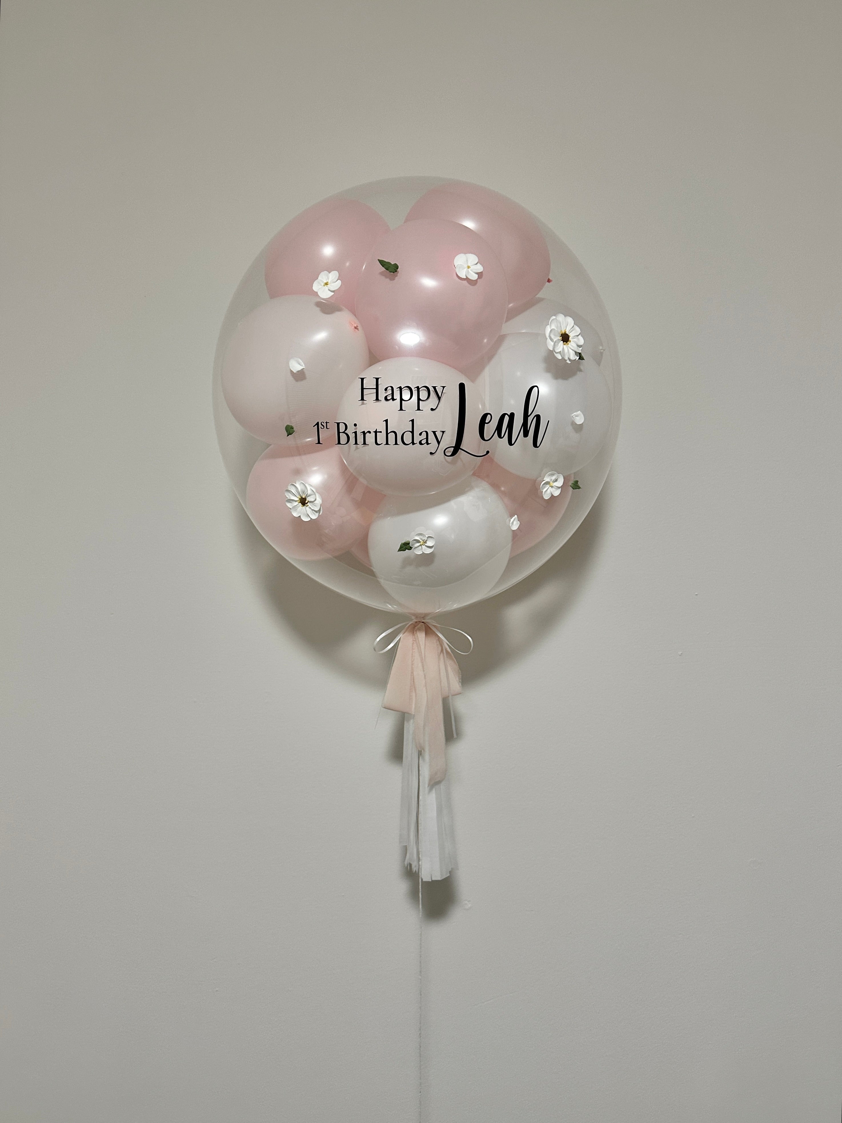 Bubble Balloon - Mini Bubble | Pink & White Mix | Clay Art